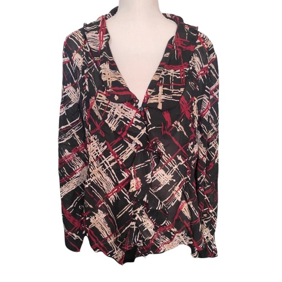 Kate Landry Tops - KATE LANDRY Women’s Long Sleeve Blouse Size XL
